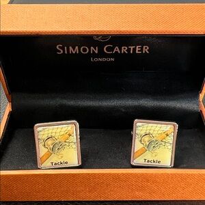 🇬🇧Simon Carter London cufflinks featuring a fishing tackle design